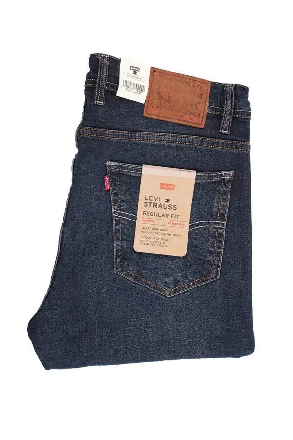 Jean Levi's Bleu Marron 100% Coton Coupe Normal Ref-LV623Z41S